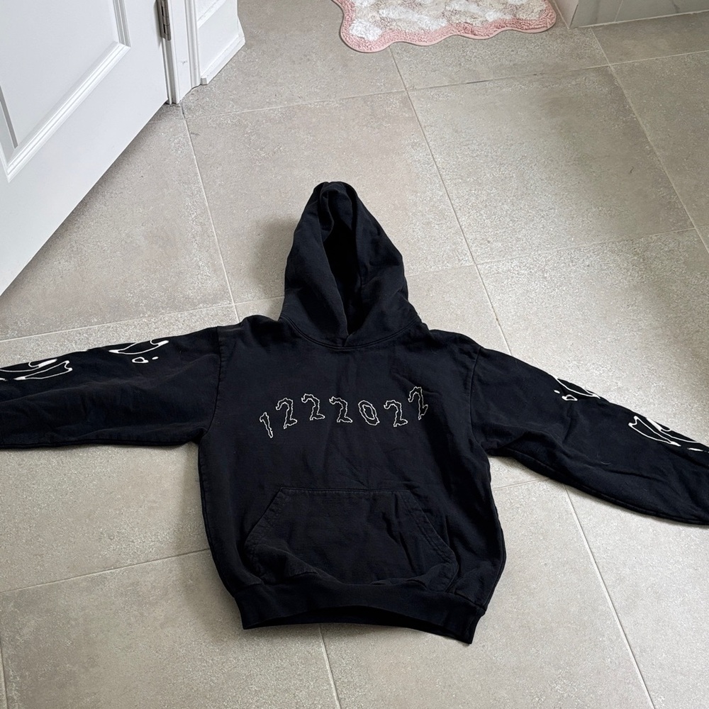 Black Graphic Hoodie